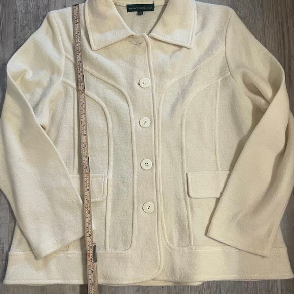 Harvé Bernard button down boiled wool jacket size 1X - Picture 5 of 12